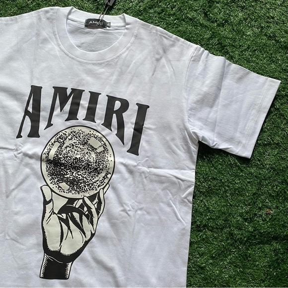 AMIRI White Tee with Black Graphic - Picture 2 of 4